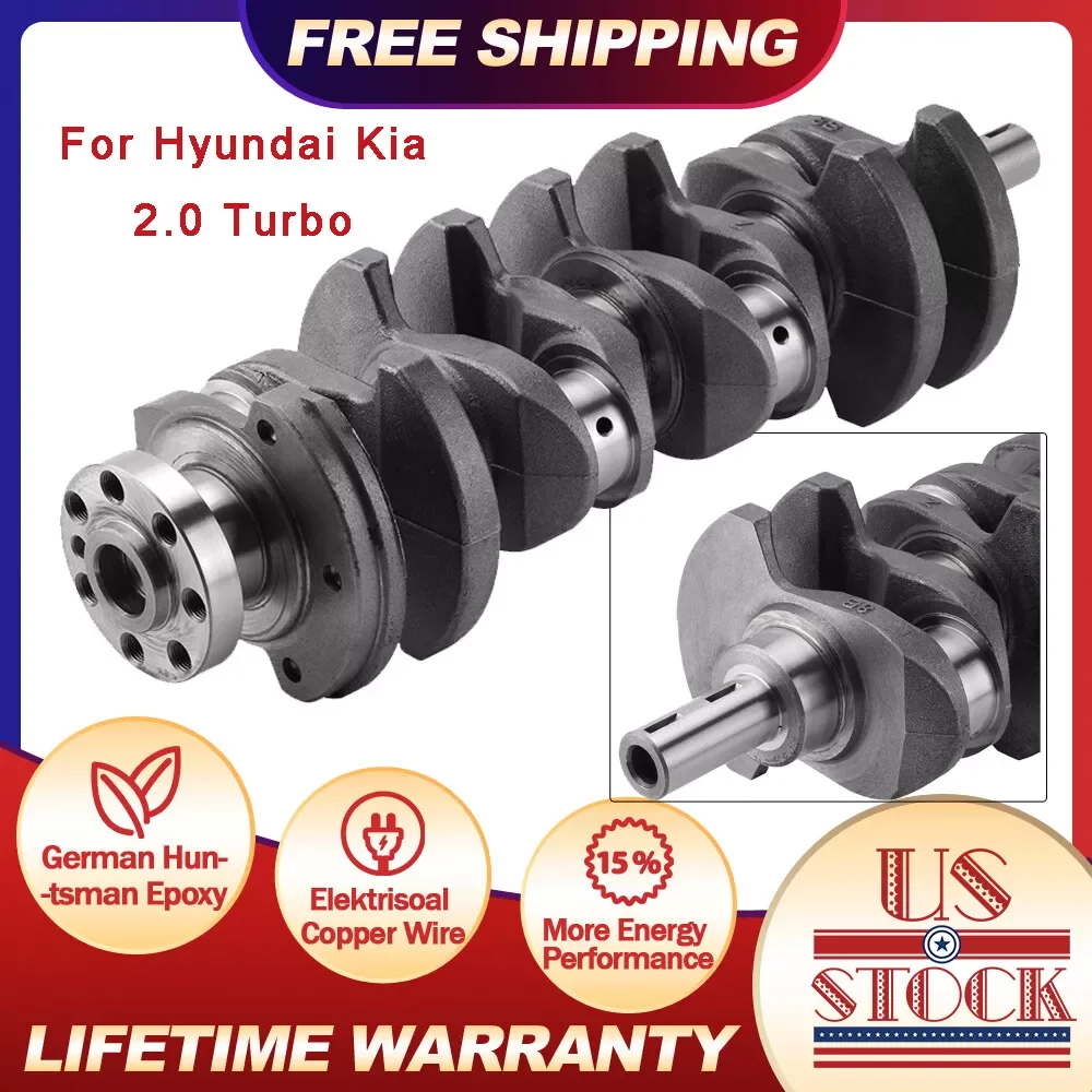 

Carbole 71RZ62GF00 Crankshaft For Hyundai Genesis Sonata Kia Optima 2.0L Turbo 2013-2014