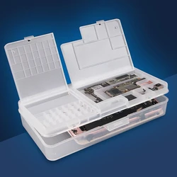 SUNSHINE SS-001A Multi-function Plastic Storage Box  for Mobile Phone Repair Motherboard IC Repair Parts Collector