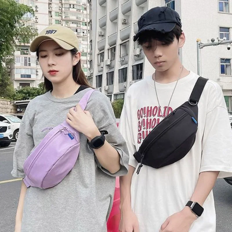 Street Style Waist Bag Hip Pack Woman Nylon Fanny Pack Fashion Shoulder Crossbody Chest Bags Unisex Hip Hop Belt Bag Waist Packs