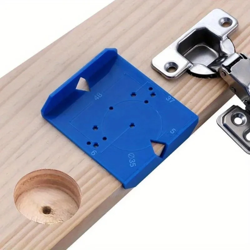Woodworking Hinge Drill Locator ABS Cabinet Door Hinge Installation Aid Cabinet Hinge Punch Locator Ruler Template