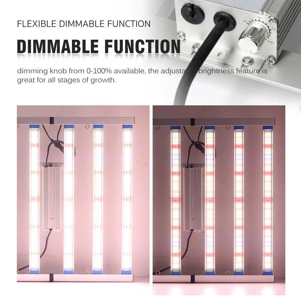 Full Spectrum LED Growth Lamp With Adjustable Brightness Suitable For Plant Growth At Different Flowering Periods 240W 320W 480W