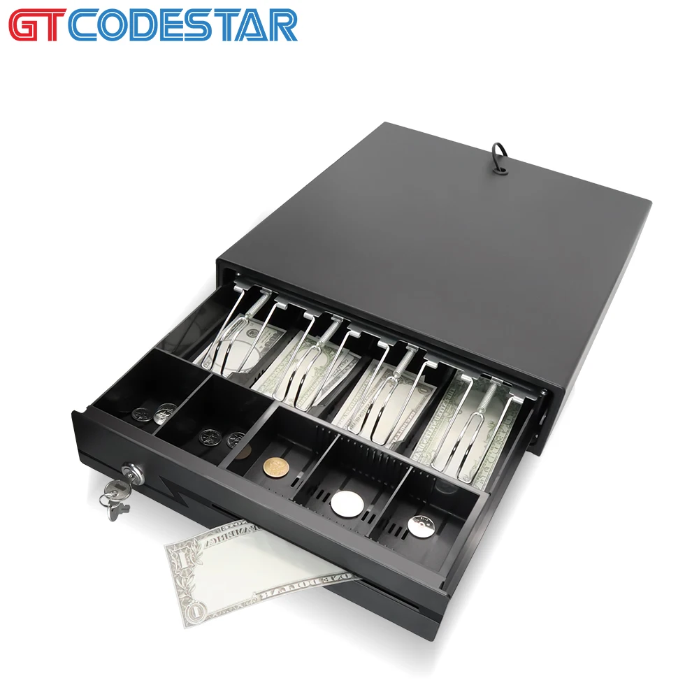 GTCODESTAR GT-C330 tiroir-caisse POS Machine boîtier en métal boîte RJ11 RJ12 électrique argent casier caisse enregistreuse tiroir pour supermarché