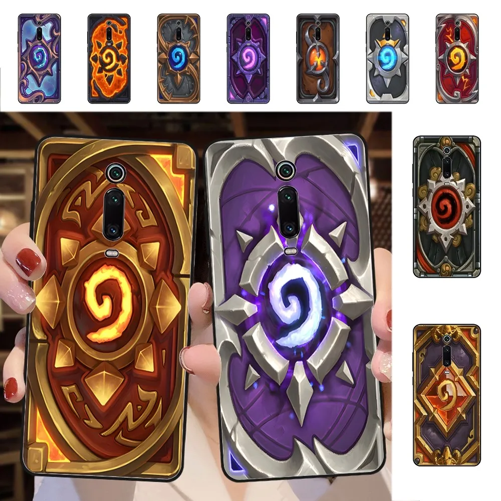 H-Hearthstone Card Backs Phone Case For Redmi 5 6 7 8 9 10 Plus Pro 6 7 8 9 A GO K20 K30 K40 Pro Plus F3 Fundas