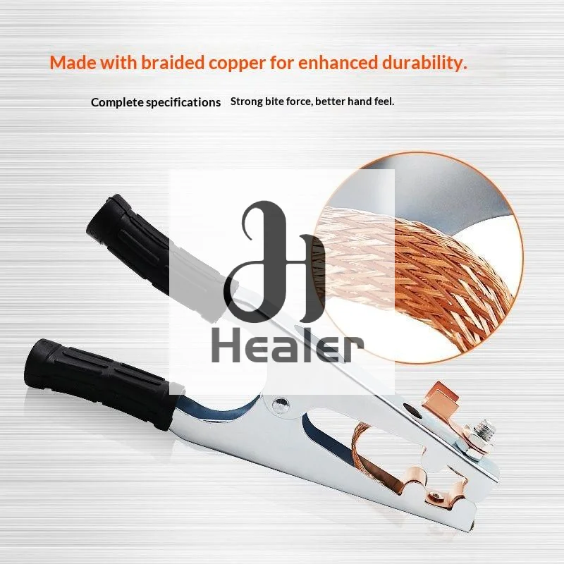 

1Pcs Manual Welder Electrode Holder 300A 500A Copper Welding Earth Clip Ground Clamp Professional Tools