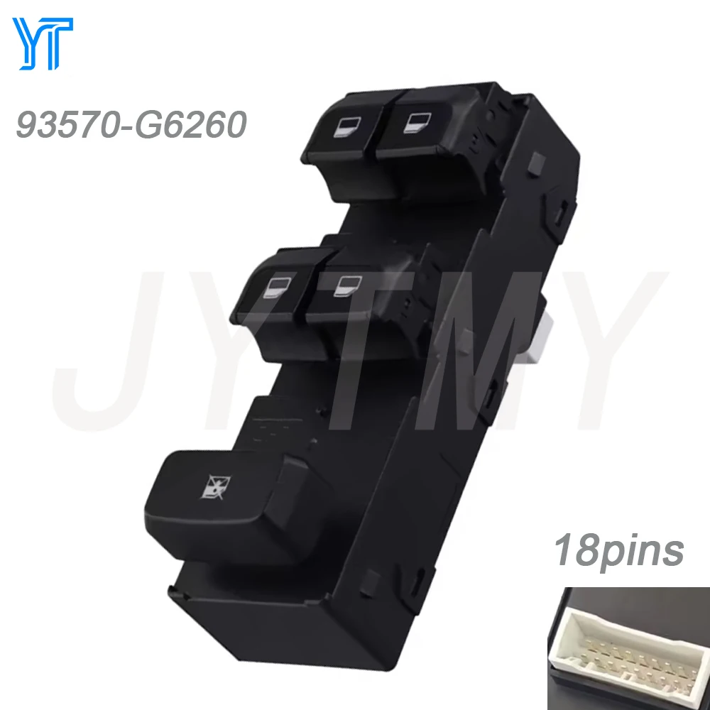 

For KIA Picanto 2018 2019 2020 2021 2022 2023 Front Left Glass Lifter Window Control Switch Button Car Accessories 93570-G6260