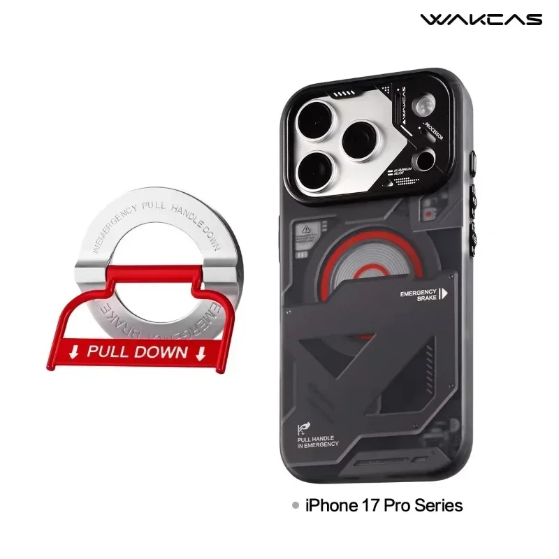 WAKCAS Frosted Phone Cover for Iphone 17 18 Pro Max Magnetic Suction Anti-fall Shell Phone Protective Case Simple