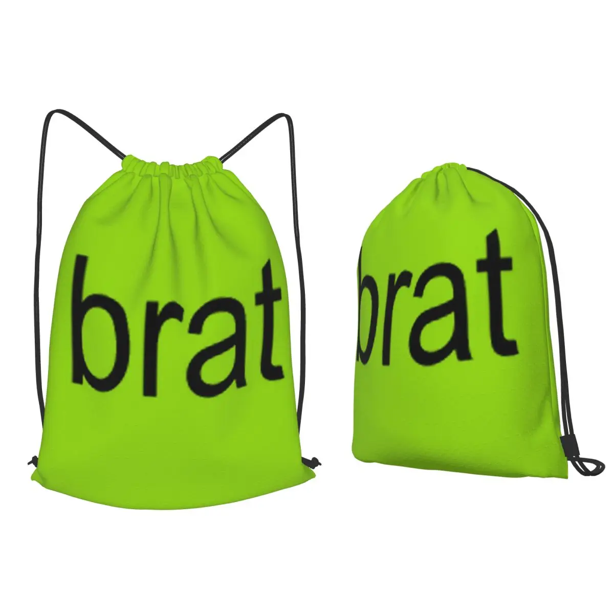 

Brat Charli Xcx Backpacks Fashion Drawstring Bags Sundries Bag Book Bags for Man Woman School