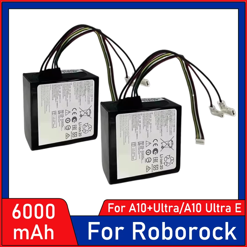 Batterie pour aspirateur Roborock Dyad Air sec et humide, 21.6V, 4000/5000/6000mAh, Combo A10 Plus Ultra E H1C1A WD2H1A, nouveauté