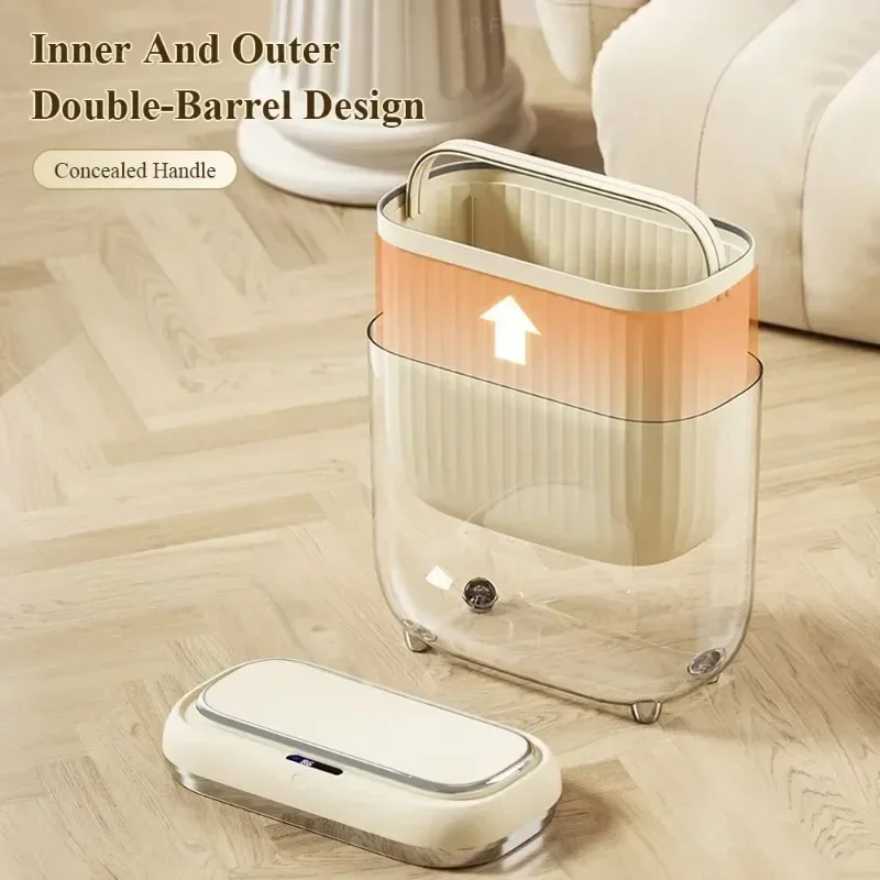 14L 3Color Smart Sensor Trash Can Bathroom Narrow Automatic Sensor Wastebin for Toilet Kitchen Dustbin with Lid Smart Home