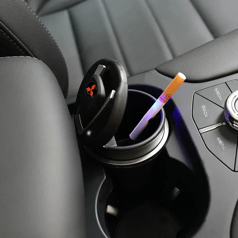 1pcs ABS Car Smoke-proof Waterproof Storage Split Ashtray For Mitsubishi Outlander Lancer 9 Ex Evo ASX 3 Xl L200 Colt Pajero