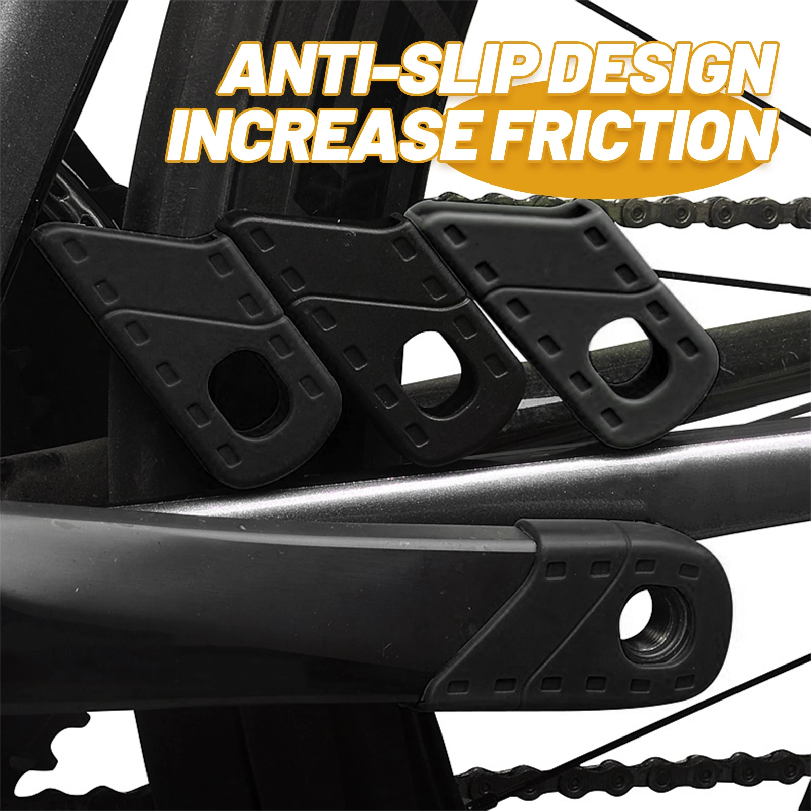 

Crank Protector Arm Bike Cover Cap Universal Bikes Bicycle Covers Black Protectors Crankset