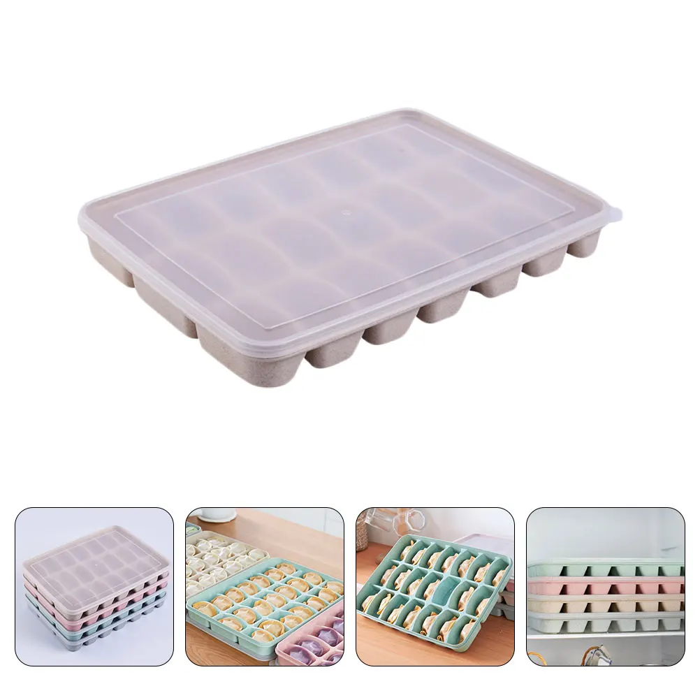 

Dumpling Box Food Containers Straw Preservation ganizer Lid for Refrigerator Freeze Storage Container Household