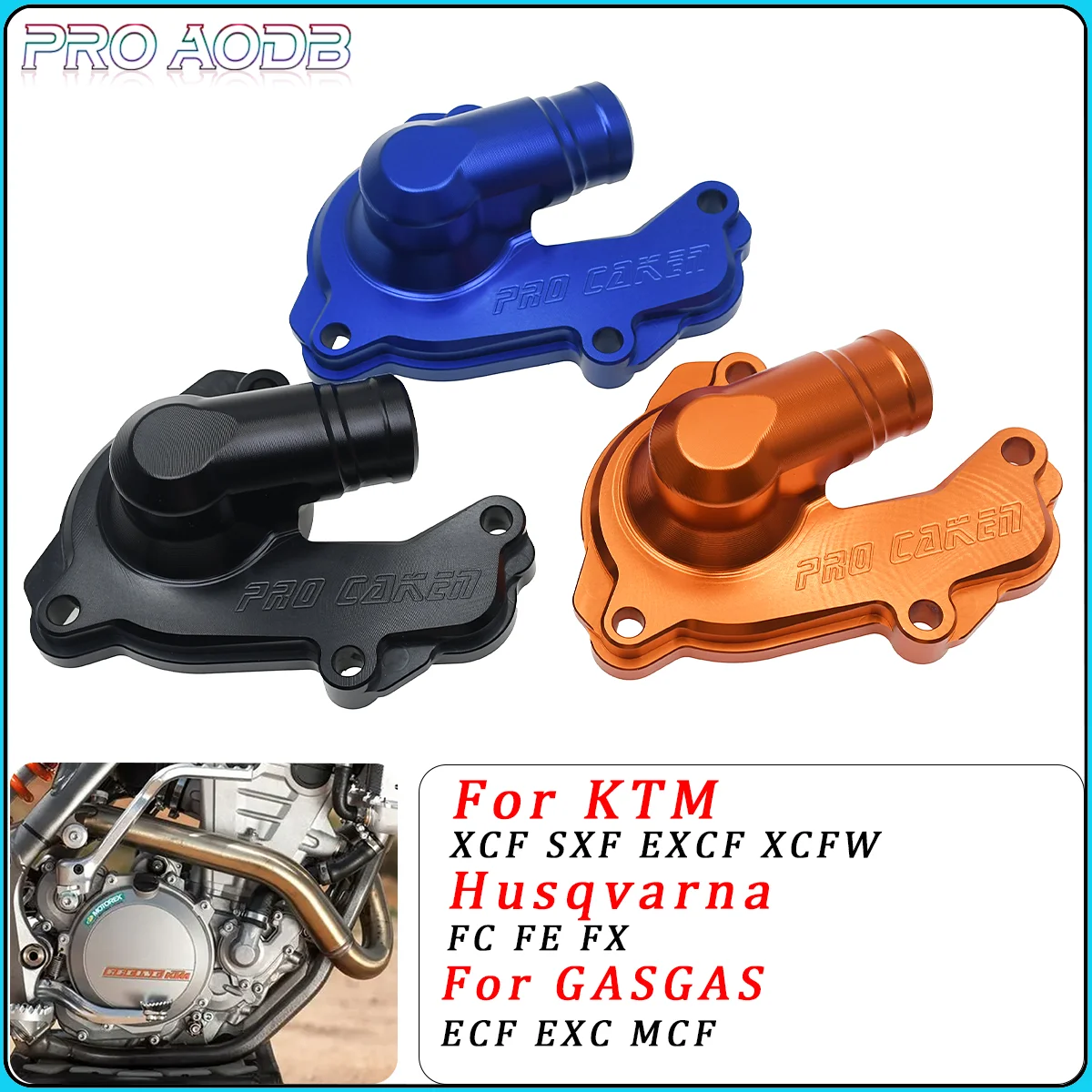 

For KTM EXCF SXF XCF XCFW 250/350 EXC-F SX-F For Husqvarna FC FE FX Motorcycle CNC Water Pump Guard Cover Protector 2016-2023