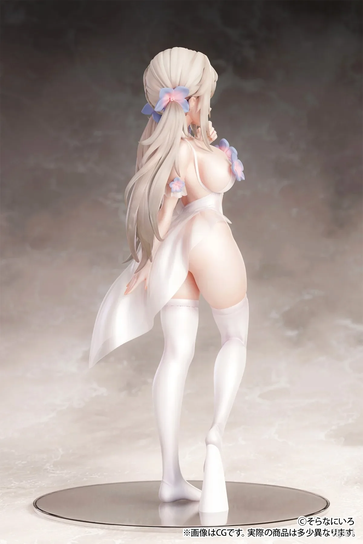 25CM Anime Figure Pure White Elf  Pvc Action Figure Home/Office Decoration Japanese Anime Collection toys Hentai model doll gift