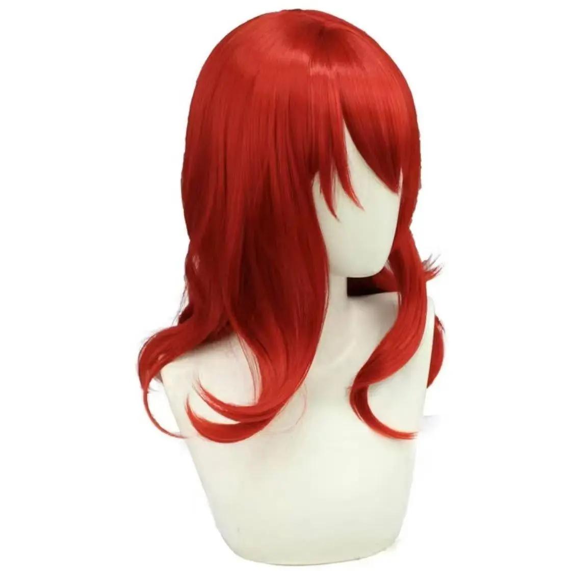 ¡Bocchi la Roca! Peluca de cosplay Ikuyo Kita, pelo rojo con cola de caballo lateral, peluca completa de anime de fácil cuidado