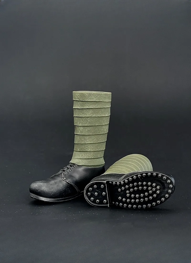 ZY1034 1/6, botas con cordones del ejército soviético de la Segunda Guerra Mundial, modelo de zapatos huecos para figuras de acción de 12 pulgadas, juguetes para el cuerpo