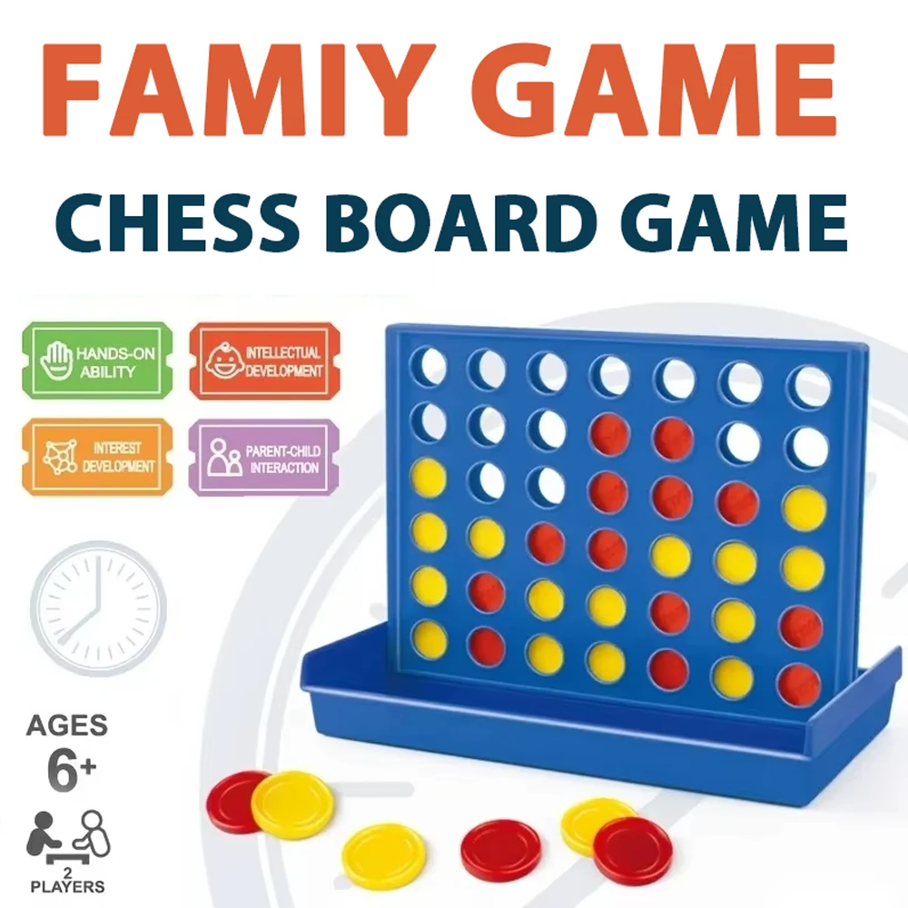 

Мини-4 в ряд игры, компактная настольная игра для путешествий для детей и семьи, портативная игра «четыре в ряд» для праздников