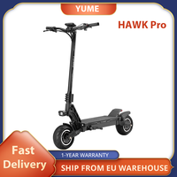 YUME HAWK Pro Electric Scooter,3000W*2 Motor 60V 30Ah Battery 50mph Max Speed  10x4.5' Tubeless Road Tires Off road Escooter