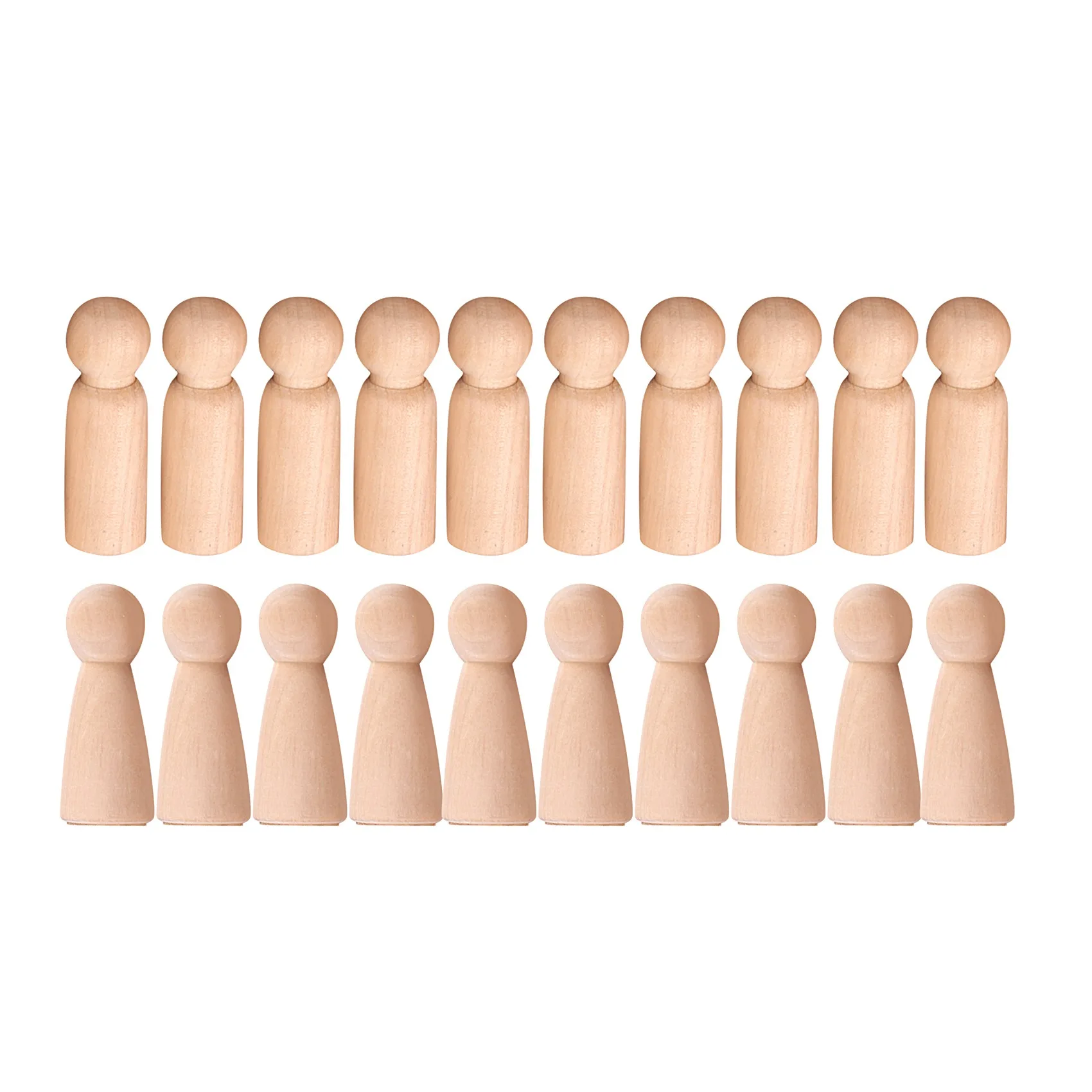 

Wooden Peg Doll Unfinished Wooden People Plain Blank Bodies Angel Dolls For DIY Craft Pack of 20