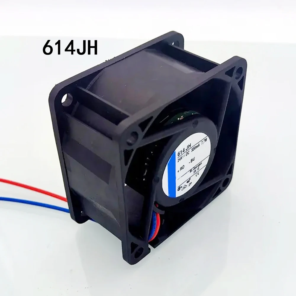 

Industrial Cabinet Case cooling fan 24VDC 7.7W 0.32A 60*60*32mm 2-wire 614JH Server Fan