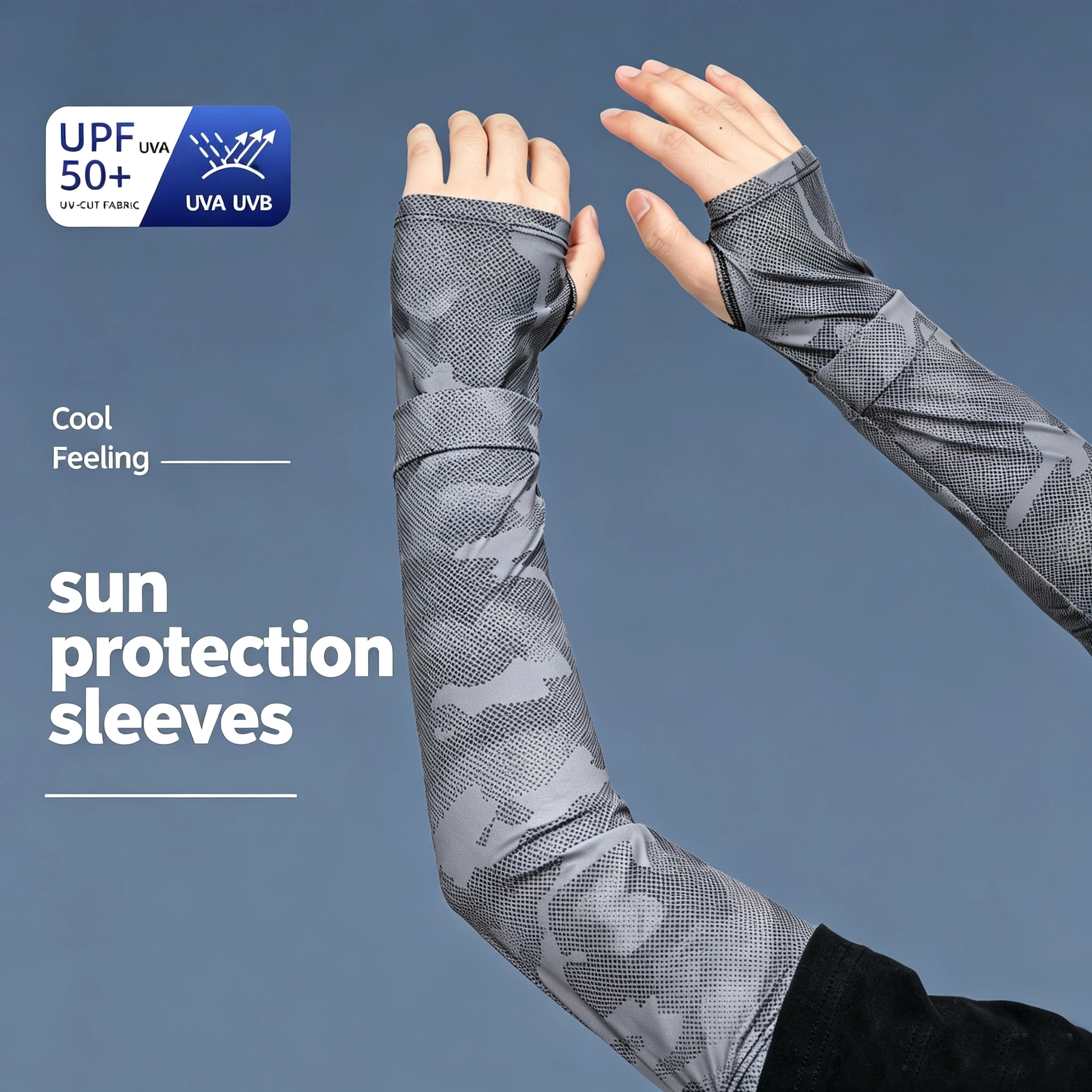 Cycling Arm Warmers - 1 çift erkek güneş koruyucu kol