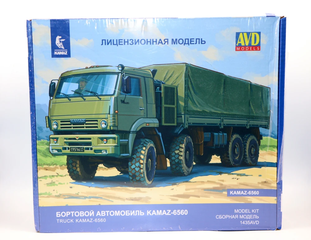 НОВЫЕ модели AVD: Масштабная модель грузовика КамАЗ 6560 (ВССР) 1:43, литая под давлением, набор для сборки 1435AVD, неразобранные игрушки для коллекционирования