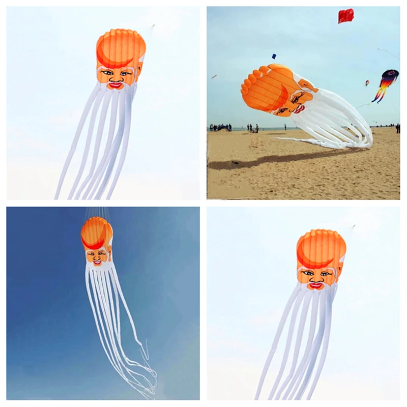 Chinese traditional longevity kite flying octopus kites flying soft kite walk in sky adult kites giant kite beach wind parrot