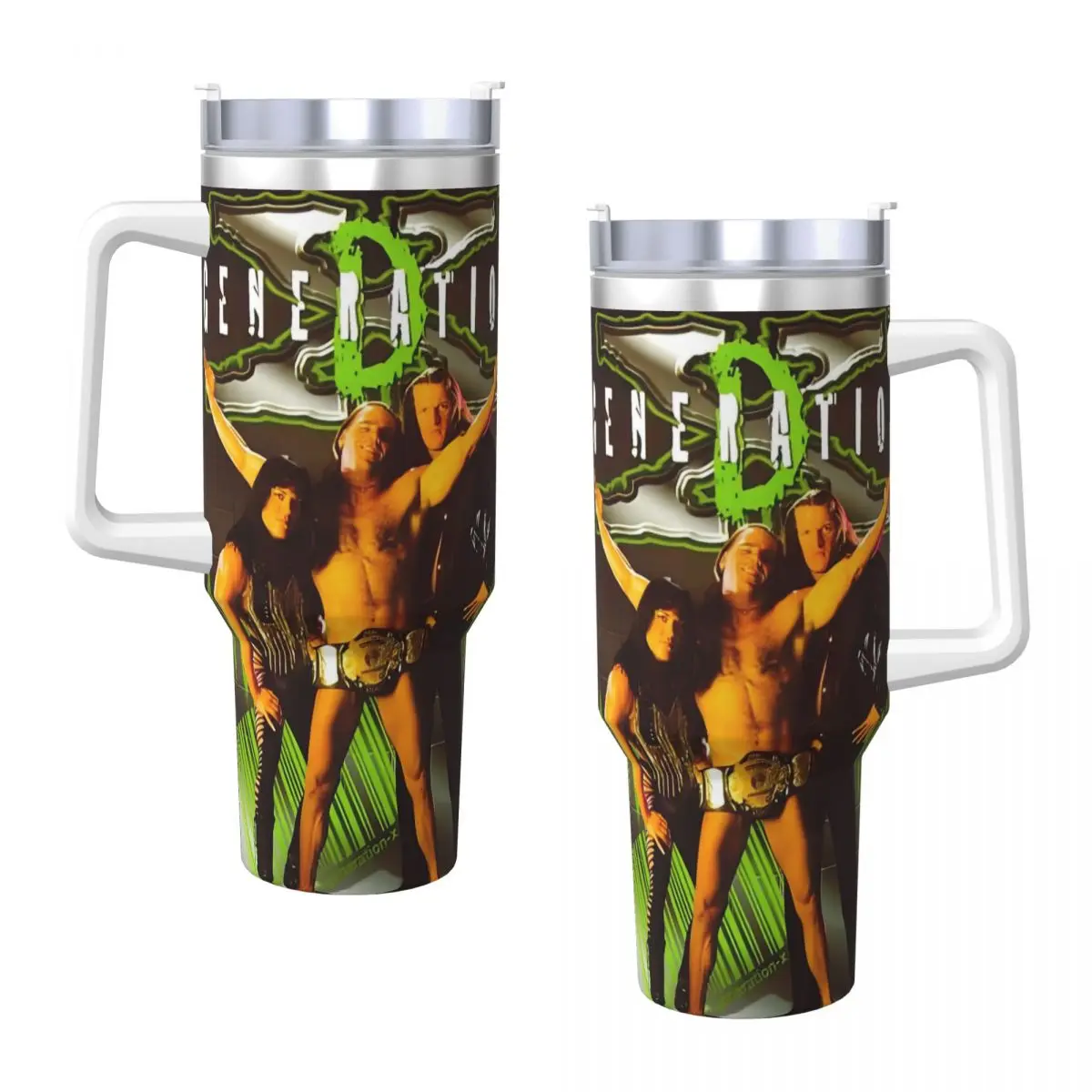 Stainless Steel Tumbler D-Generation X Wrestling Coffee Mug Portable Cold Drink Mugs Cup Travel Custom DIY Water Bottle