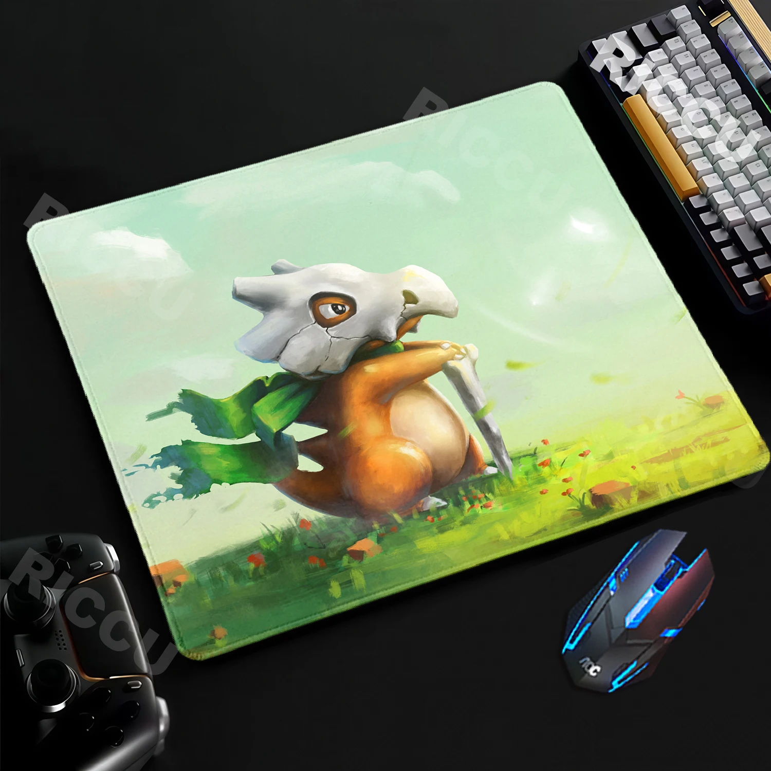 Cute Pokemon Cubone Small Mouse Pad Gamer Keyboard Mousemat Laptop Gaming Rubber Non-Slip XS Mousepad Office Desk Pc Accessories
