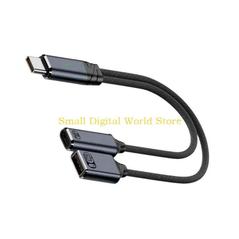 77UB Portable Type C to USB OTG and Adapter with Audios Functionality for Travel Everyday Use 480Mbps Data Transfer