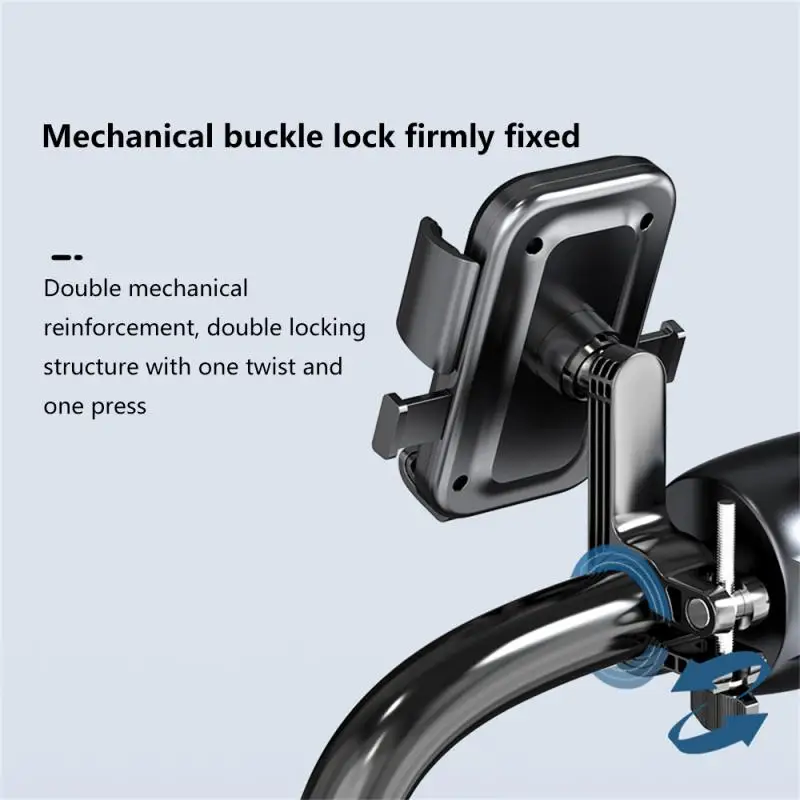 MTB Mountain Bicycle Phone Holder Anti-slip Motorcycle Handlebar Mobile Phone Bracket GPS Clip Navigation Bike Phone Holder