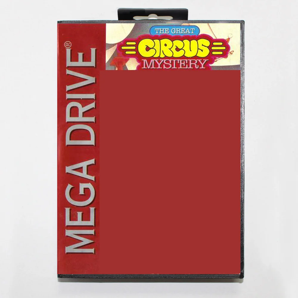 New Arrival Great Circus Mystery MD Game Card 16 Bit BR Cover for Sega Megadrive Genesis Video Game Console Cartridge
