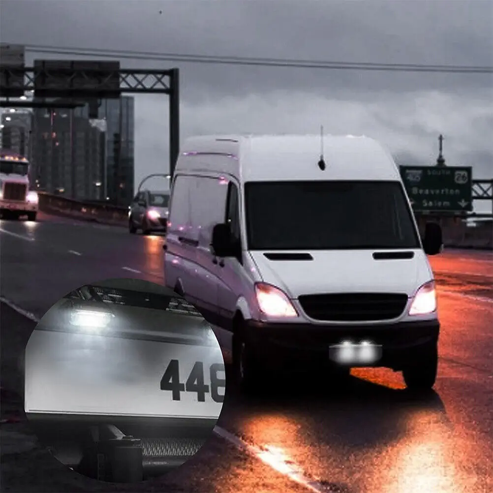 

4pcs Caravan Waterproof LED Side Lights Universal 12V 24V LED Number Plate Light Lamp For Trailer Van Truck License Plate Light