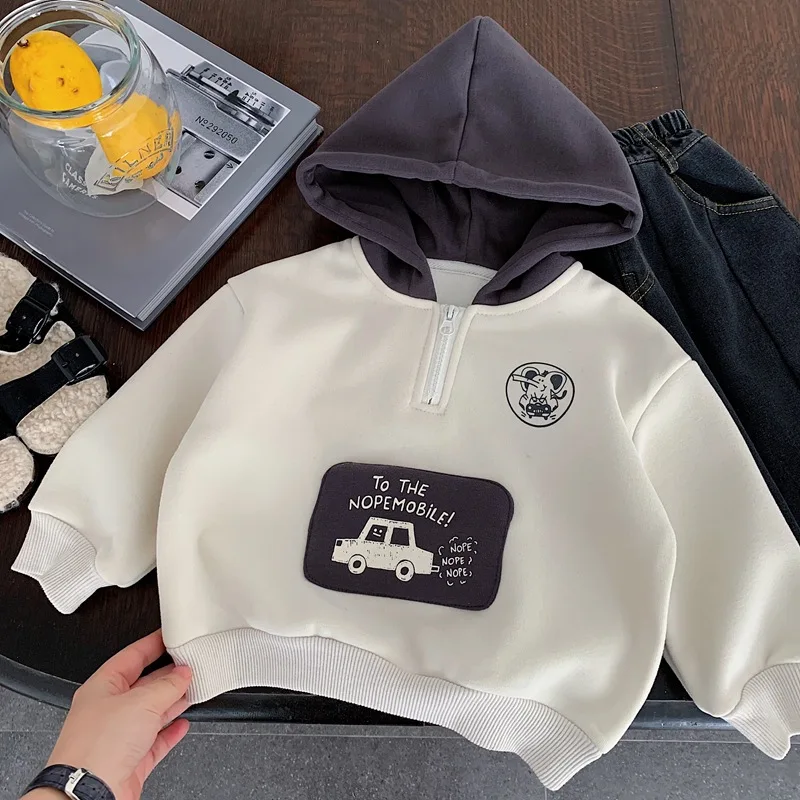 

Детская одежда Флисовые толстовки Зимние толстые флисовые бежевые новые стильные крутые и стильные разноцветные толстовки с героями мультфильмов Детские повседневные топы