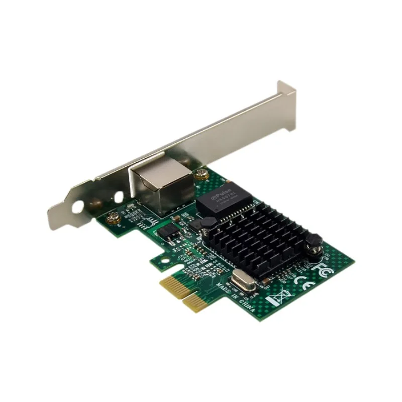 Scheda di rete gigabit a porta singola PCIE, scheda di rete server Broadcom BCM5751, scheda di rete ad alta velocità per computer desktop pci-e