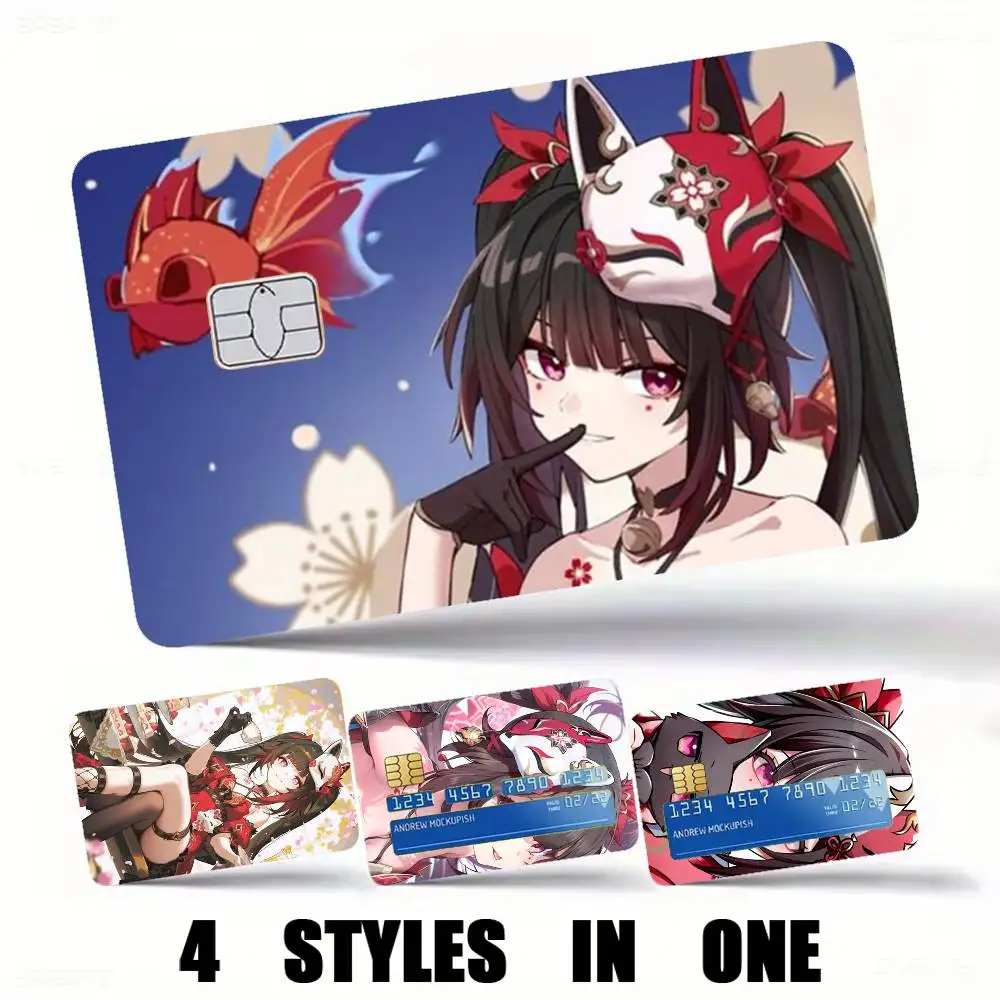 Hanabi-i Honkai Star Rail Sparkle Credit Card HD Stickers Premium matte film effectively prevents fingerprints and abrasion