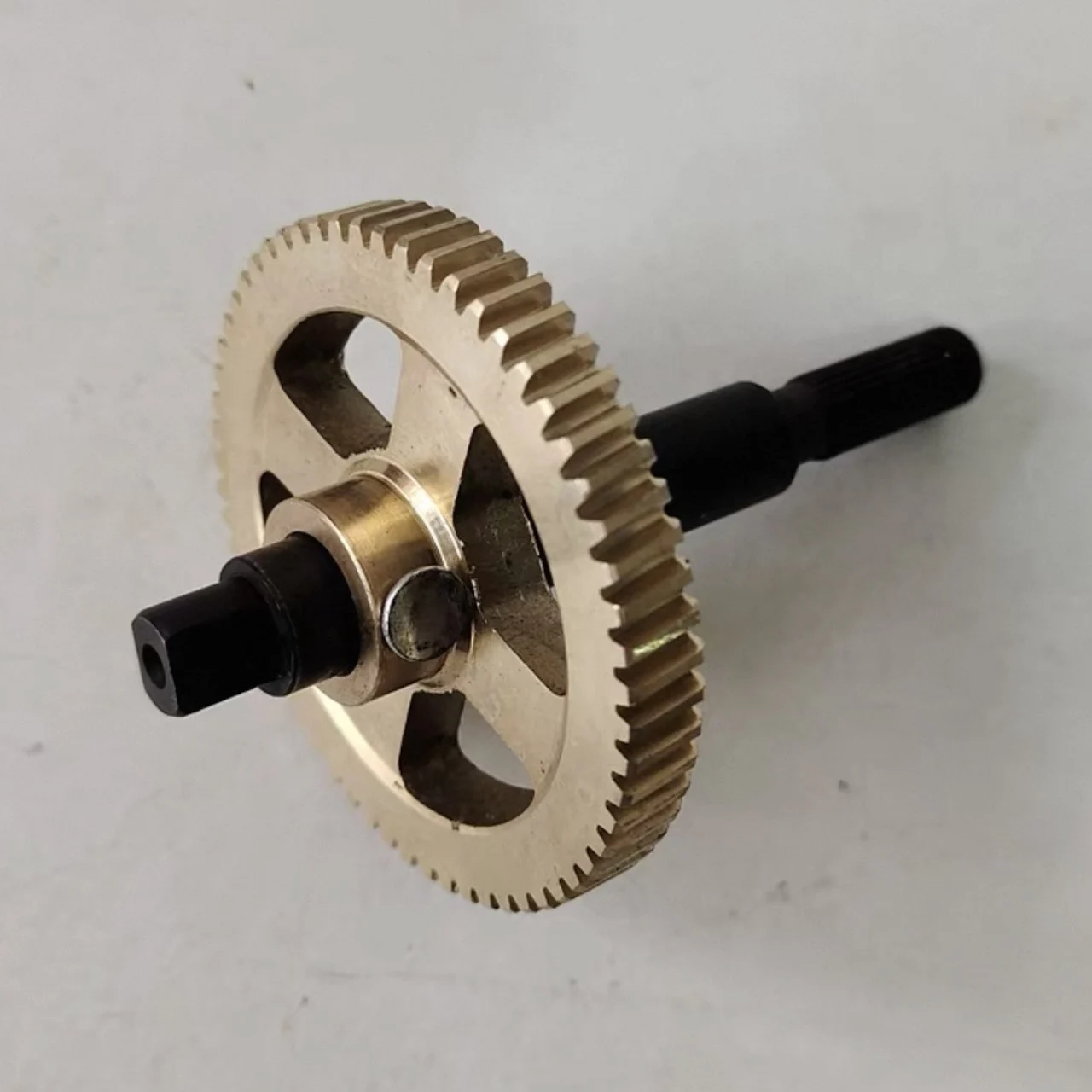 BS2470-7D Copper Gear Spline Shaft for Turbine Motor 55/60 Teeth Garage Door Opener Accessories Compatible with BS2480-8D