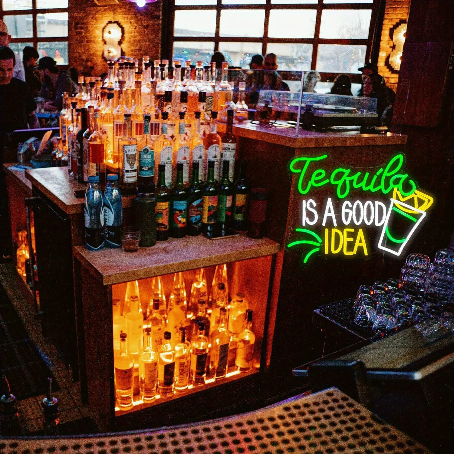 Tequila Is A Good Idea Neon Si - Outdoor Lighting Decor Ideas 评论和价格