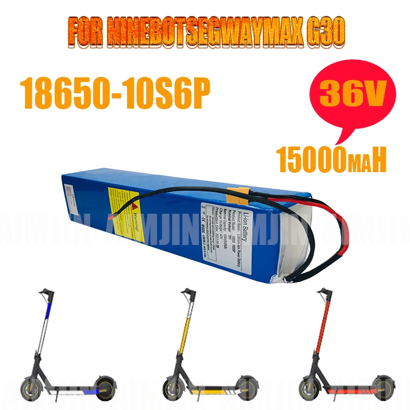 

36V 15000mAH 540wH 18650 Li-ion Battery Pack For Segway Ninebot MAX G30 350W Electric Scooter Special