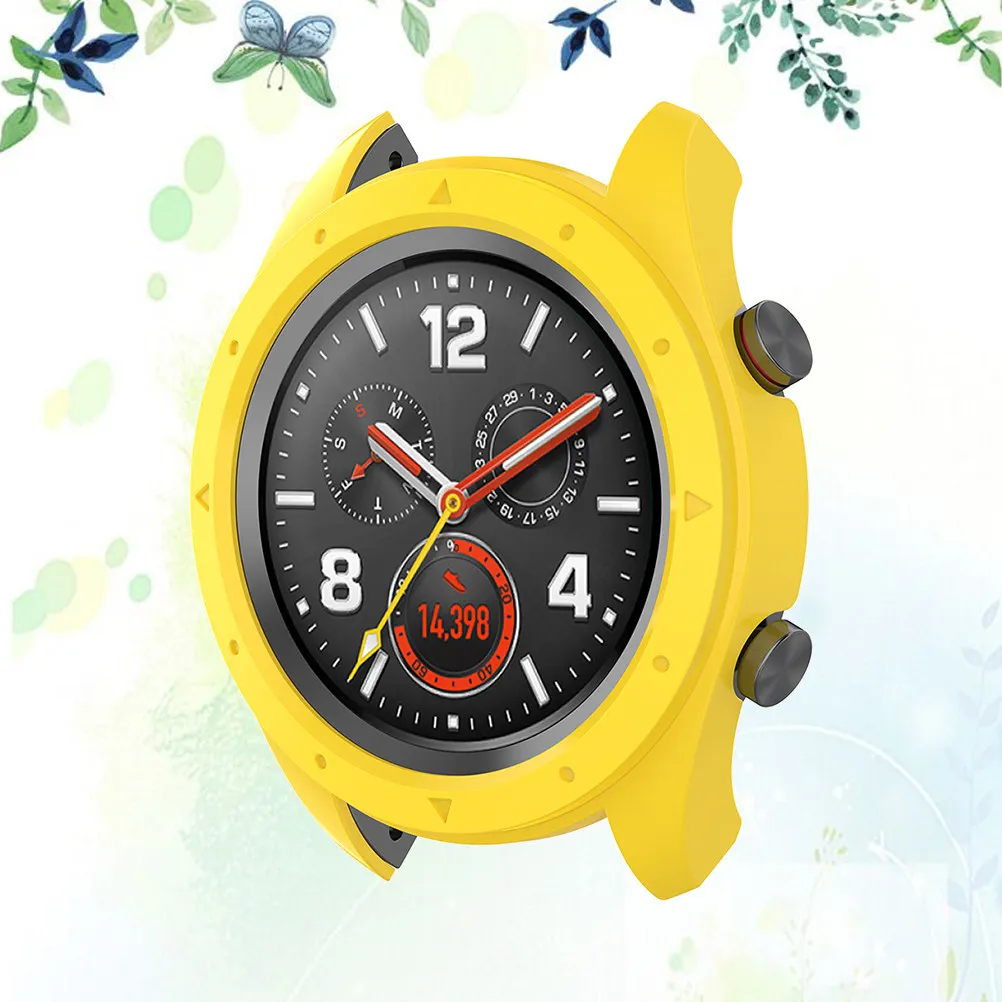 

Защитный чехол для умных часов из желтого силикона: противоударный, легкий, тонкий, с защитой от царапин, высокоточный
