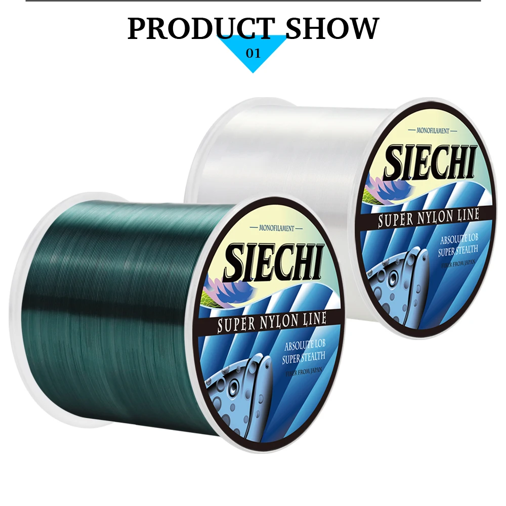 Superstarkes Nylon-Angelband 500m/1000m Langlebige Monofilament-Schnur für Süßwasser- und Salzwasserfischen – Detail 9