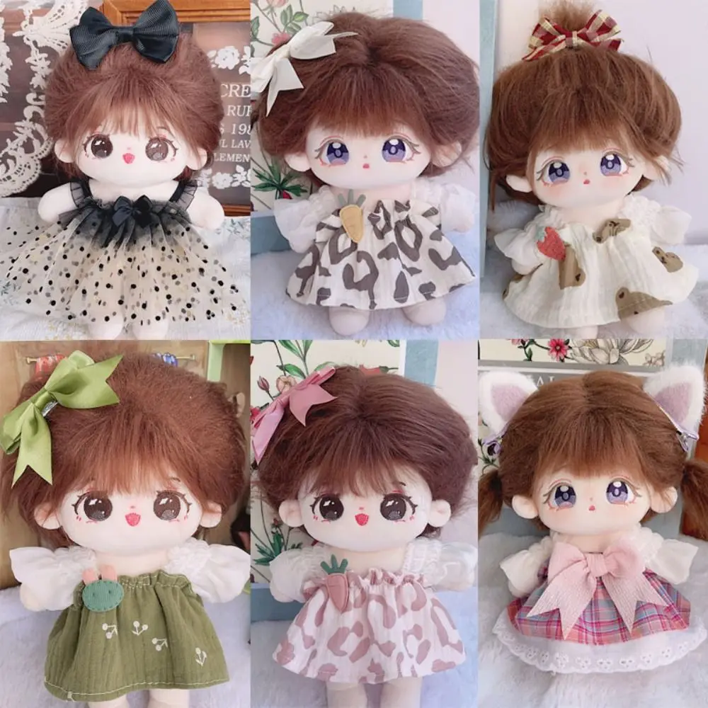 

Accessories Doll Lovely Clothes with Headclip 10 Styles Plush Dolls Clothes Cute Doll Dresses Clothes For 20cm Cotton Doll