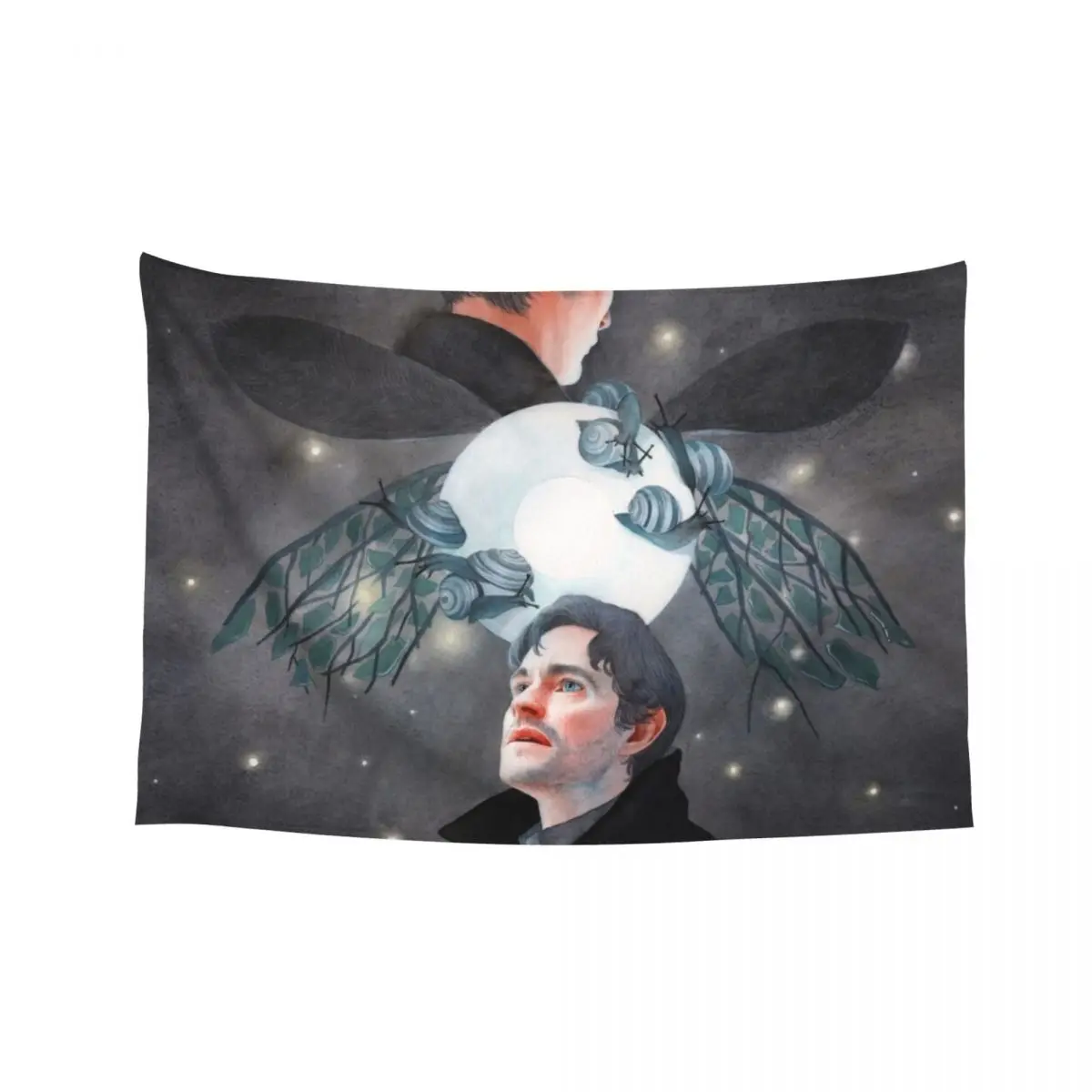 

Secondo / Hannibal S3E03 / Hannigram Watercolor Tapestry Custom Room Decor Cute Wall Hangings Decoration Tapestry