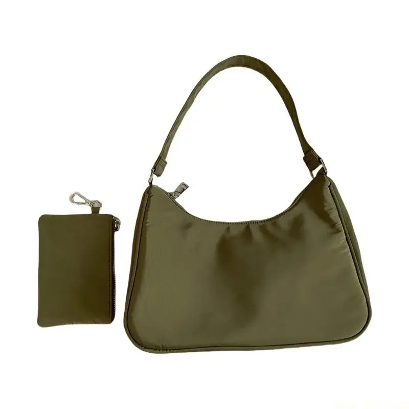 

X90D Color Shoulder Bag for Woman Stylish Underarm Bag wirh Small Bag Nylon Armpit Bag Shopping Bag Simple Handbag