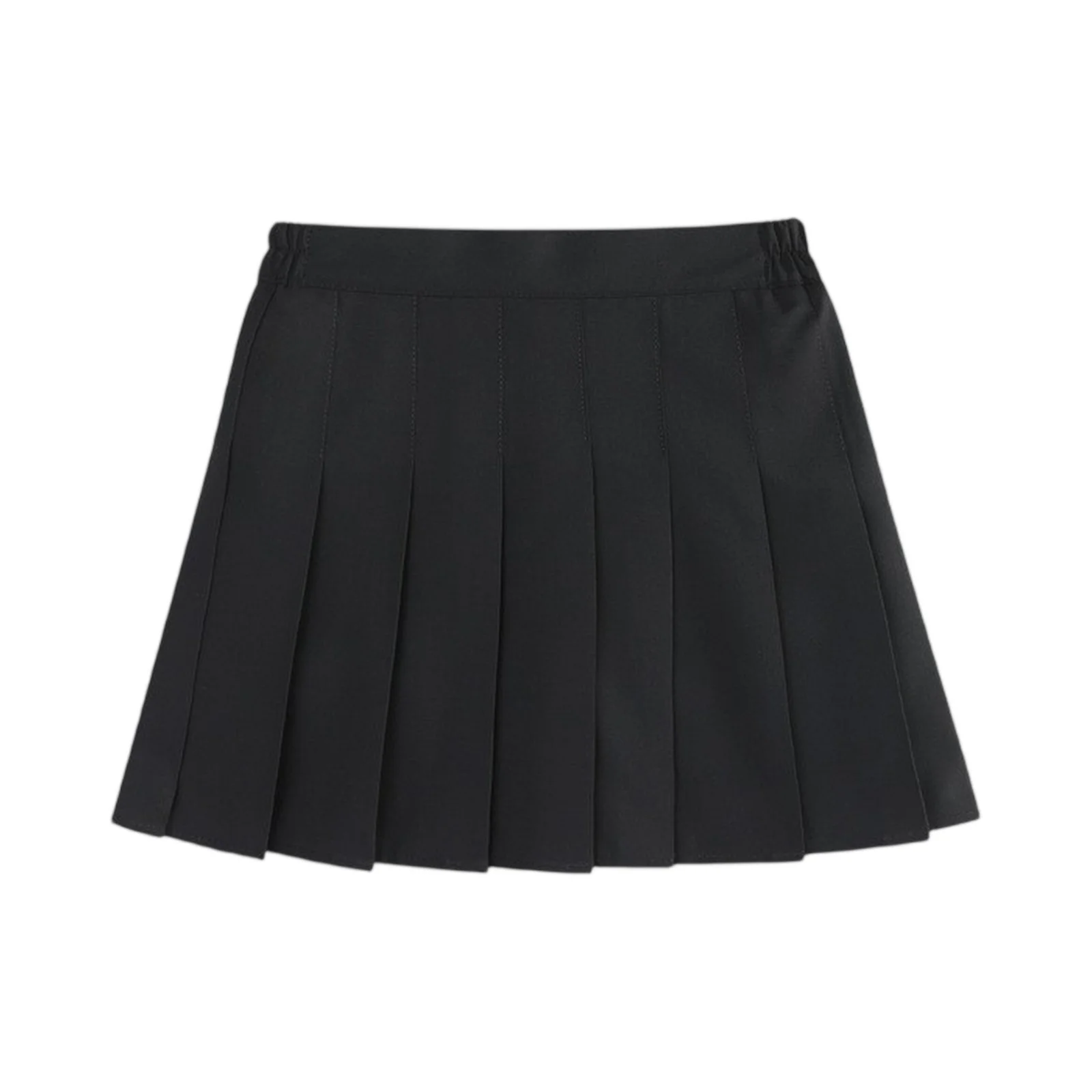 Children Summer Skirts Girls Mini Skirts Vintage Pleated Skirt Korean Tennis Skirts Short Student Uniform Skirts White Black
