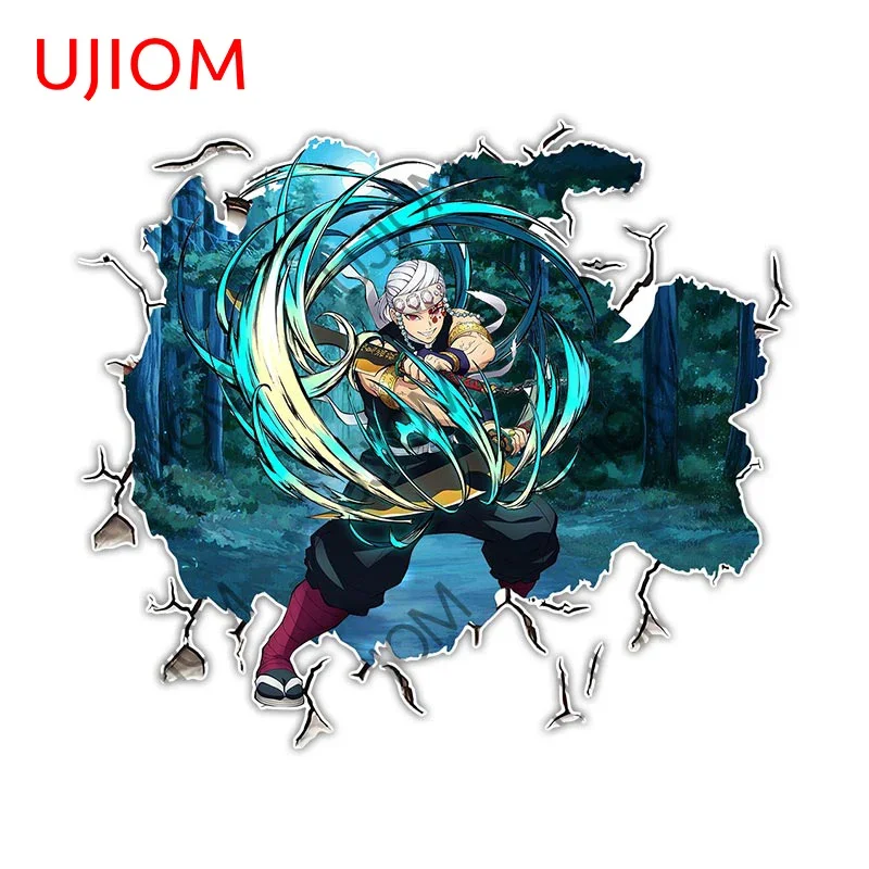 

UJIOM For Anime Cool Uzui Tengen Tear Wall Sticker Waterproof Bathroom Vinyl Decal Living Room Scratch Resistant PVC Decor