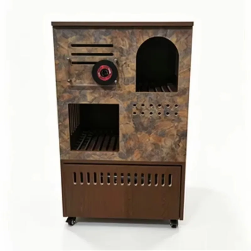 Leak-proof cat litter cabinet, high-value household living room wooden three-layer cat litter cabinet