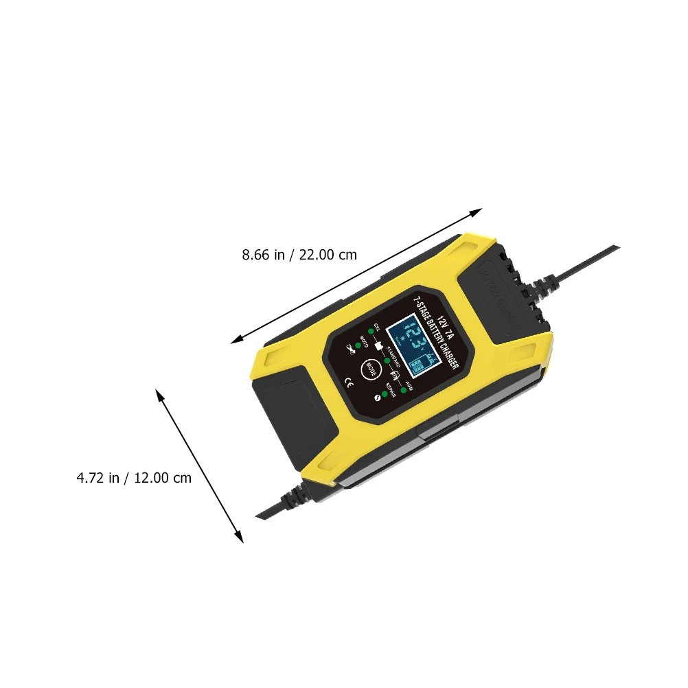 

12V7A Car Motorcycle Fully Automatic Protects Overcharge Suitable Calcium Gel Wet Batteries