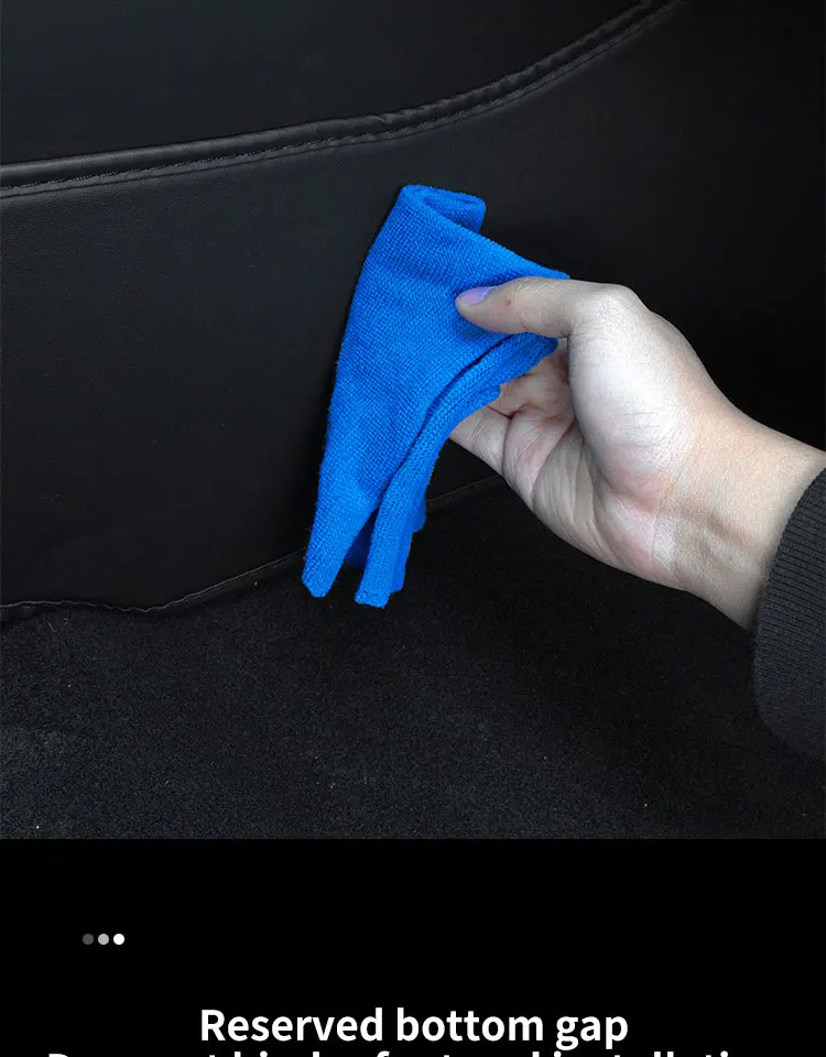 Für Tesla 2024-25 Modell 3 Highland 3 Mittelkonsole Zwei Seitenverkleidung Anti Kick Pad Verteidigungsschutz Leder Aufkleber Fußabdeckung – Detail 11