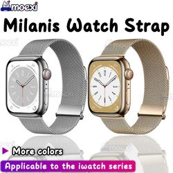 New Milanese Strap for iwatch HK8 HK9 Pro Max band 44mm 45mm 42mm 38mm 49mm magnetic HK8 Pro Max H12 Ultra DT8 Plus S9 SE Band